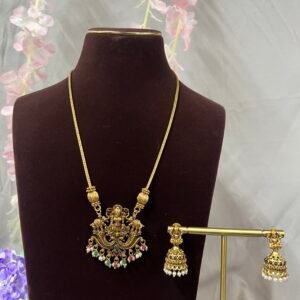 Shree Gajalakshmi Antique Temple Necklace Set