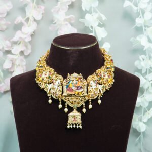 Vrindavan Leela Temple Choker Set