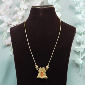 Temple Red Idol Pendant Necklace