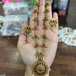 Rangmaya Antique Pendant Necklace Set